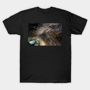 Inside Ialomitei cave, Bucegi mountains, Romania, Bucegi National Park T-Shirt